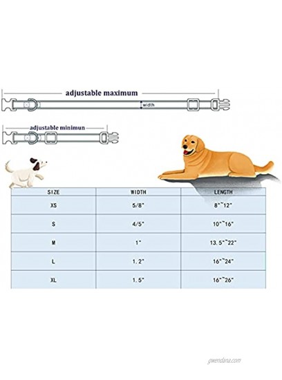 Lionheart glory Premium Dog Collars Bowtie Dog Collar Adjustable Heavy Duty Dog Collar with Bow for Small Medium Large Dogs
