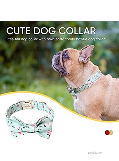 Timos Dog Collars with Bowtie Adjustable Cute Dog Collar for Small Medium Large Dogs