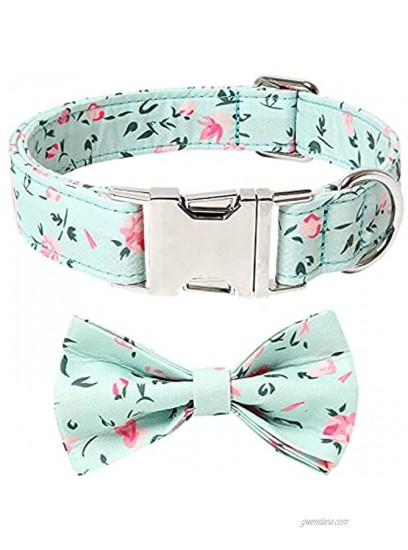 Timos Dog Collars with Bowtie Adjustable Cute Dog Collar for Small Medium Large Dogs