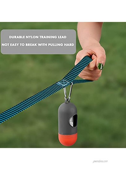Demigreat Long Leash for Dog Training 20ft 30ft 50ft 100ft Obedience Recall Training Lead for Large Medium Small Dogs Great for Training Playing Camping Backyard with Poop Bags Dispenser&Pet Bowl