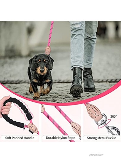 Grand Line Basic Dog Leash with Reflective Design Strong Pet Leash for Small Medium and Large Dogs with Padded Handle and Heavy Duty Metal Clasp- Dia. 1 2 inch 5 Ft Long