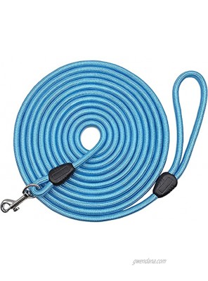 MayPaw 12FT 15FT 22FT 30FT 40FT 50FT Long Rope Training Dog Leash- Heavy Duty Nylon Recall Pet Tracking Line- for Small Medium Outside Training Play Camping or Backyard
