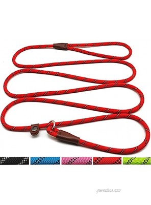 Mycicy 7Ft Slip Lead Dog Leash for Small Medium Dogs Heavy Duty Climbing Nylon Rope Slip Leash for Dog Control and No Pull Training