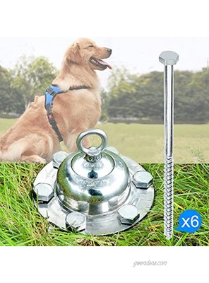 Dog Tie Out Stake 360 Swivel Dog Yard Stake Heavy Duty Dog Anchor for Yard Dog Tether Holds 1000Lbs of Pull Force for Large Medium Dogs Cats in Yard Lawn Camping Outdoor