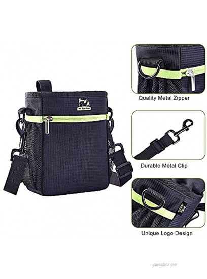 Eco-clean Dog Training Treat Pouch Dog Treat Bag with Poop Bag Dispenser for Pet Training and Carries Pet Toys Treats 3 Ways to Wear
