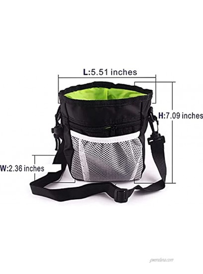 JECIKELON Pet Dog Treat Pouch Puppy Training Bag Multi-Function Built-in Poop Dispenser Set for Dogs&Cats with Metal Clip,Waist Belt,Shoulder Strap