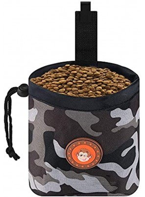 manzia Small Dog Treat Pouch for Training Easily Carries Kibble and Rewards Pet Bait Bag Fanny Pack with Poop Bag Dispenser
