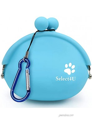Ordinary Dog Treat Pouch,Silicone Dog Treat Pouch Reusable,Small Dog Snack Pouch Coin Purse Key Case Silicone Coin Pouch