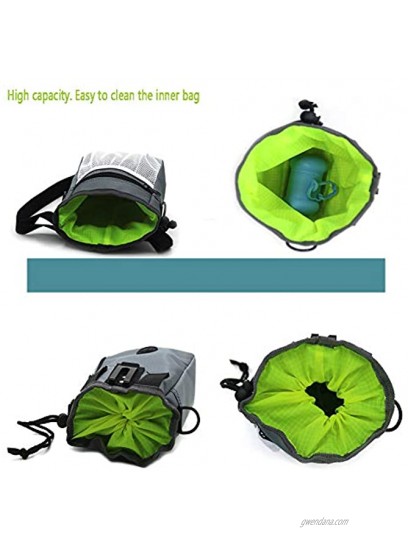TOTTPED Dog Snack Training Bag-Easy to Carry Pet Ffood-Built-in Toilet Bag Holder-3 Ways to Wear 48Belt Metal Clip Shoulder Strap