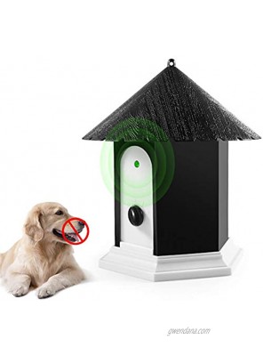 Anti Barking Device Ultrasonic Dog Barking Deterrent Devices with 4 Modes Sonic Bark Deterrents Up to 50 Ft Range Dog Barking Control Devices Outdoor Weatherproof