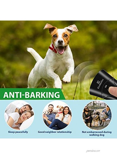 KrohneTec Dog Training Device Dog Bark Control Device with Flashlight Dog Bark Deterrent Device Portable Dog Behavior Trainer and Corrector Anti Barking Device