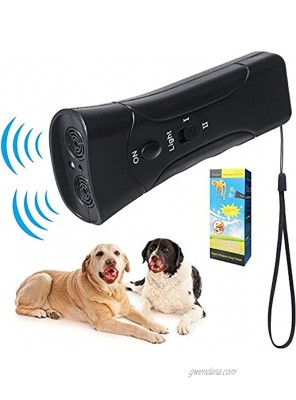 NAAZ Ultrasonic Dog Bark Deterrent Dog Barking Control Devices Dog Trainer 2 in 1 Control Range