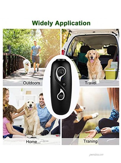 SZBOKE Ultrasonic Dog Bark Deterrent Anti Barking Device,Dog Barking Control Devices Dog Trainer 2 in 1 Control Range 16.4 Ft LED with Anti-Static Wrist Strap to Prevent Dogs from Stopping Barking