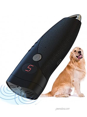 Ultrasonic Dog Bark Deterrent Rechargeable Bark Control Device Dog Barking Deterrent Devices Dog Behavior Training Tool Control Devices of 25 Ft Effective Control Range
