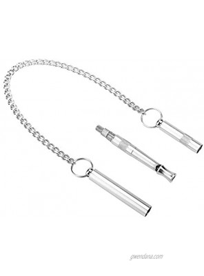 Conlense Dog Training Whistle Metal,Portable Copper Ultrasonic Dog Training Whistle Behavior Trainer with Hanging Chain