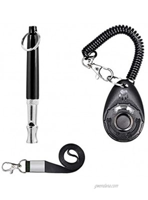 Dog Barking Deterrent Devices Ultrasonic Dog Whistles with Clicker Dog Training Clicker Sets to Stop Barking Adjustable Tone Ultrasonic