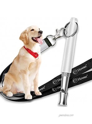 Dog Whistle with Free Lanyard Adjustable Frequencies Ultrasonic Stainless Steel Effective Way of Training Dog Whistles to Stop Barking