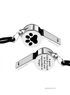 FAADBUK Pet Trainer Whistles A Great Coach is Hard to Find and Impossible to Forget Whistles with Lanyard Thank You Gift for Dog Cat Trainer Pets Owner