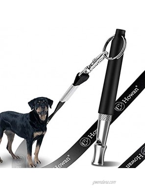 Howan Dog Training Whistle Professional Dogs Whistles- Adjustable Pitch for Stop Barking Recall Training Tool Include Free Black Strap Lanyard
