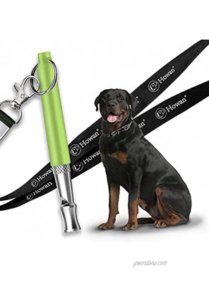 Howan Dog Whistle Adjustable Pitch for Stop Barking Recall Training- Professional Dogs Training Whistles Tool for with Free Black StrapLanyard