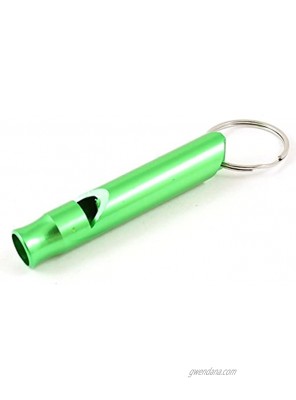 uxcell Metal Pet Dog Puppy Obedience Training Whistle with Key Chain Ring Green