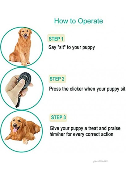 MaGreen 4-Pack Dog Training Clicker Big Button Portable with Wrist Strap Pet Training Clickers for Dogs Cats Puppy Birds Horses 4 PCS