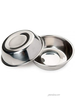 Bonza Two Piece Replacement Stainless Steel Dog Bowls for Pet Feeding Station. For Small Dogs and Cats,12oz