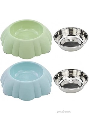 HPYMore Dog Bowl Stainless Steel Dog Bowl Perfect 2 Pack Pet Bowls Removable Dog Water Bowl for Small and Medium Dog
