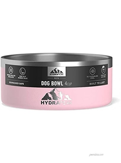 Hydrapeak Dog Bowl Non-Slip Stainless Steel Dog Bowls for Water or Food