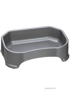 Neater Pet Brands Big Bowl Extra Large Plastic Water Bowl for Dogs 1.25 Gallon 160 Oz. Capacity Gunmetal Grey