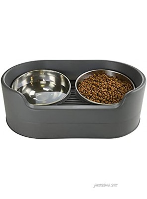 Sfozstra Cat Food and Water Bowl Adjustable Cat Bowl Prevent Spills Bowls Stainless Steel Dog and Cat Bowl Food and Water Feeding Bowls for Small and Medium-Sized Cats and Dogs