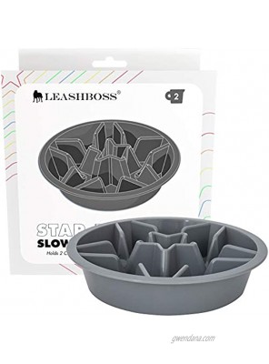 Leashboss Slow Feed Dog Bowl for Raised Pet Feeders Maze Food Bowl Compatible with Elevated Diners