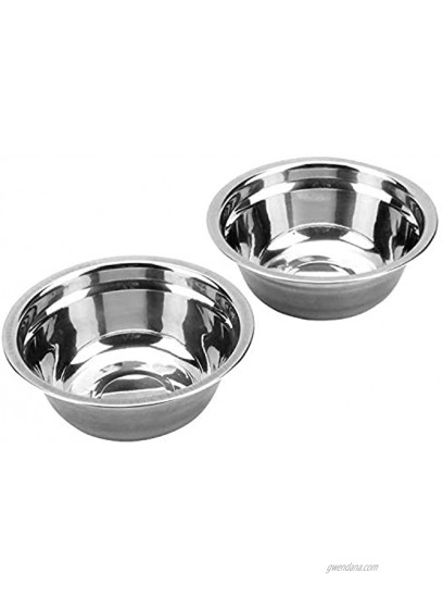 Stainless Steel Raised Pet Bowl wtih Double Dog Cat Food and Water Feeder Dish Retro Iron Elevated Stand