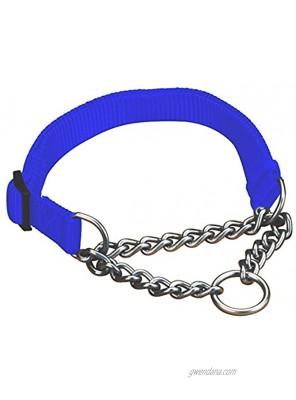 Hamilton Adjustable Combo Choke Dog Collar Blue X-Small 3 8 x 10-14