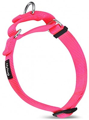 Hyhug Pets Premium Upgraded Heavy Duty Nylon Anti-Escape Martingale Collar for Boy and Girl Dogs Comfy and Safe Professional Training Daily Use Walking.