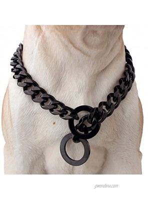 Strong Dog Walking Training Collar Stainless Steel Chain Necklace for Pitbull German Shepherd and Large Dog
