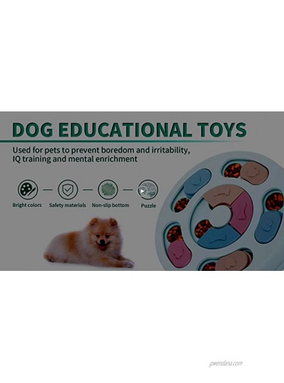 Dog Puzzle Toys Interactive Puzzle Game Feeder Puppy Treat Training Food Slow Dispenser for Pet Prevent Boredom and Upset IQ Training & Mental Enrichment