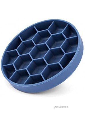 IOKHEIRA Dog Bowls Non-Slip Slow Feed Dog Bowl with Suction Cup Easy Cleaning Slow Feeder Dog Bowls for Large Dogs Eco-Friendly Silicone Slow Feeder Dog Bowl Anti-Gobble Dog Slow Feeder Bowl