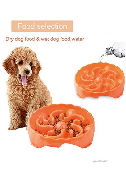 JUSTPET Slow Feeder Dog Bowl Interactive Bloat Stop Dog Food Water Feed Bowl Anti Choking Slow Eating Drinking Non-Skid Pet Feeding Bowl Eco-Friendly Durable Anti-Static & Anti-Dust PP Material