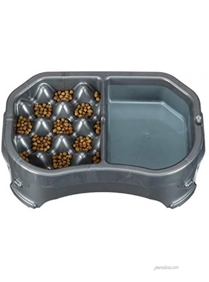 Neater Pet Brands Neater Slow Feeder Double Diner Double Diner + Base Gunmetal