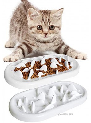 none branded 2 Pack Cat Slow Feeder Bowl,HICOMIE Pet Fun Interactive Slow Feeder Cat Bowl,Stress Free Pet Bowl Helps Stop Bloat Prevents Obesity Improves Digestion