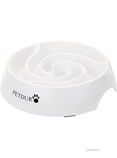 PETDURO Slow Feeder Dog Bowls for Large Dogs 4 Cups Heavy Duty Dog Food Bowls for Medium Sized Dog Maze Puzzle Slow Feeding Dog Bowl Accessories Stuff to Slow Down Eating for Fast Eaters