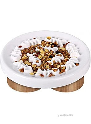 VIIVY VIYIV Slow Feeder Cat Bowl Slow Feed Ceramic Cat Puzzle Feeder Interactive Fun Slow Feed Bloat Stop Eating Diet Pet Dog Bowls Slow Feeder