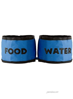 Collapsible Travel Pet Bowls Set of 2 for Dogs or Cats Collection