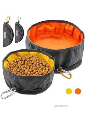 LumoLeaf Collapsible Dog Travel Bowls Large Lightweight Foldable Bowl Water and Food Bowls for Pets Dogs Cats with Zipper