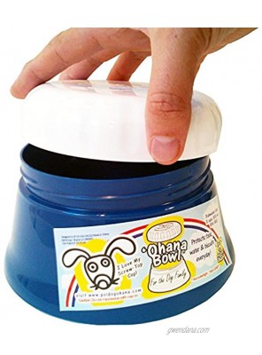 Travel Dog Bowl with a Screw Top Lid 'Ohana Bowl Holds 2 Cups of Food