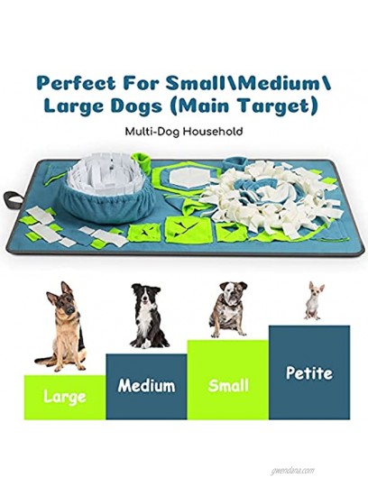 Adolug Snuffle Mat for Dogs 34.6'' x 19.6'' Dog Snuffle Mat Interactive Feed Game for Boredom Encourages Natural Foraging Skills and Stress Relief for Small Medium Large Dogs