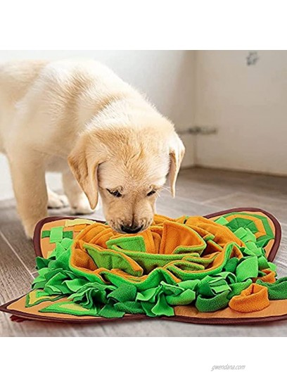 AWOOF Snuffle Mat for Dogs 19'' x 19'' Dog Snuffle Mat Slow Feeding Dog Treat Mat Encourages Natural Foraging Skills Stress Relief Sniffing Mat for Small Medium Dog