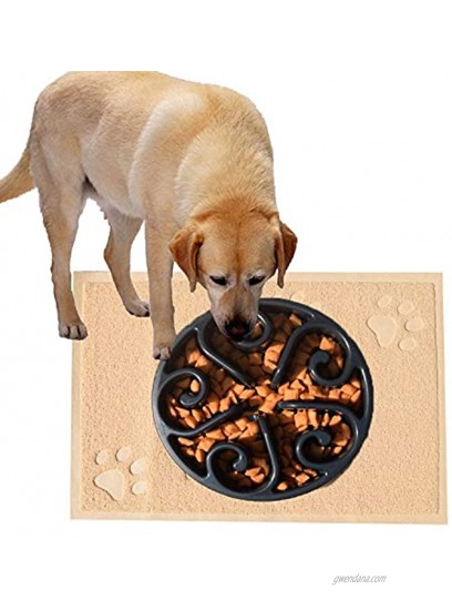 Behoneybee Premium Dog Food Mat Pet Food Mat for Dogs and Cats Waterproof Non-Slip Dog Bowl mat PVC Pet Feeding Mat for Dogs and Cats