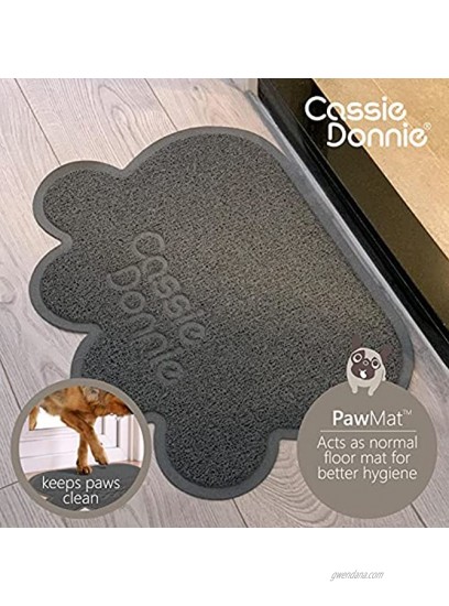 Dog and cat Feeding mat.Pet mat for Food and Water Bowls. Flexible Soft Non-Toxic Waterproof Rug. Non-Slip Back on Floor.Easy to Clean.Roll up to Store.